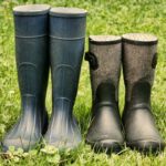 Matthew Davies image of beekeeping boots